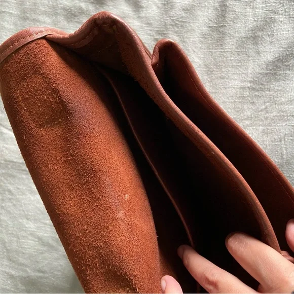 VINTAGE Coach 5130 Station Bag Tan Leather - Picture 6 of 6